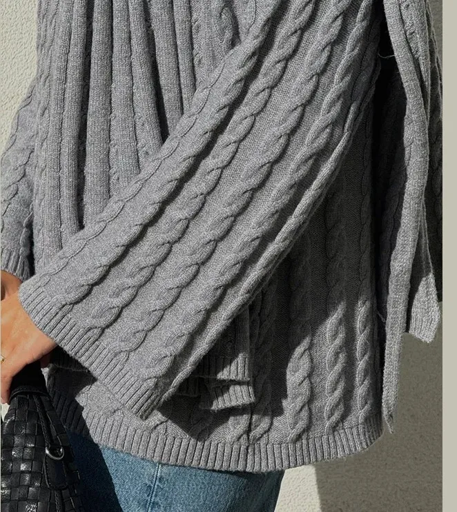 Women's Sweater Long Sleeve Sweaters & Cardigans Casual Elegant Solid Color display picture 2