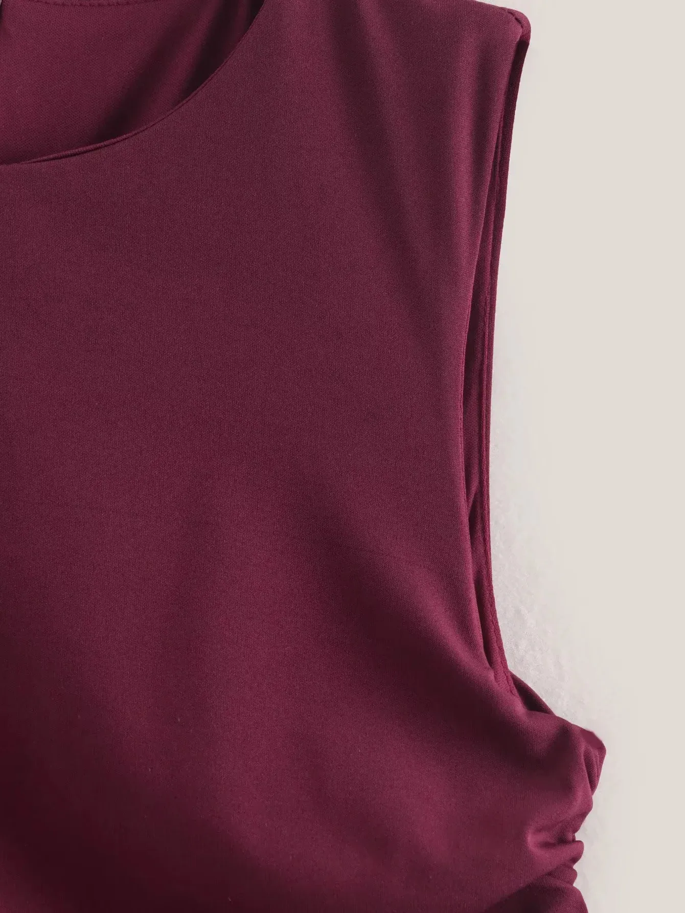 Women's Sheath Dress Elegant Round Neck Sleeveless Solid Color Above Knee Casual Holiday display picture 18