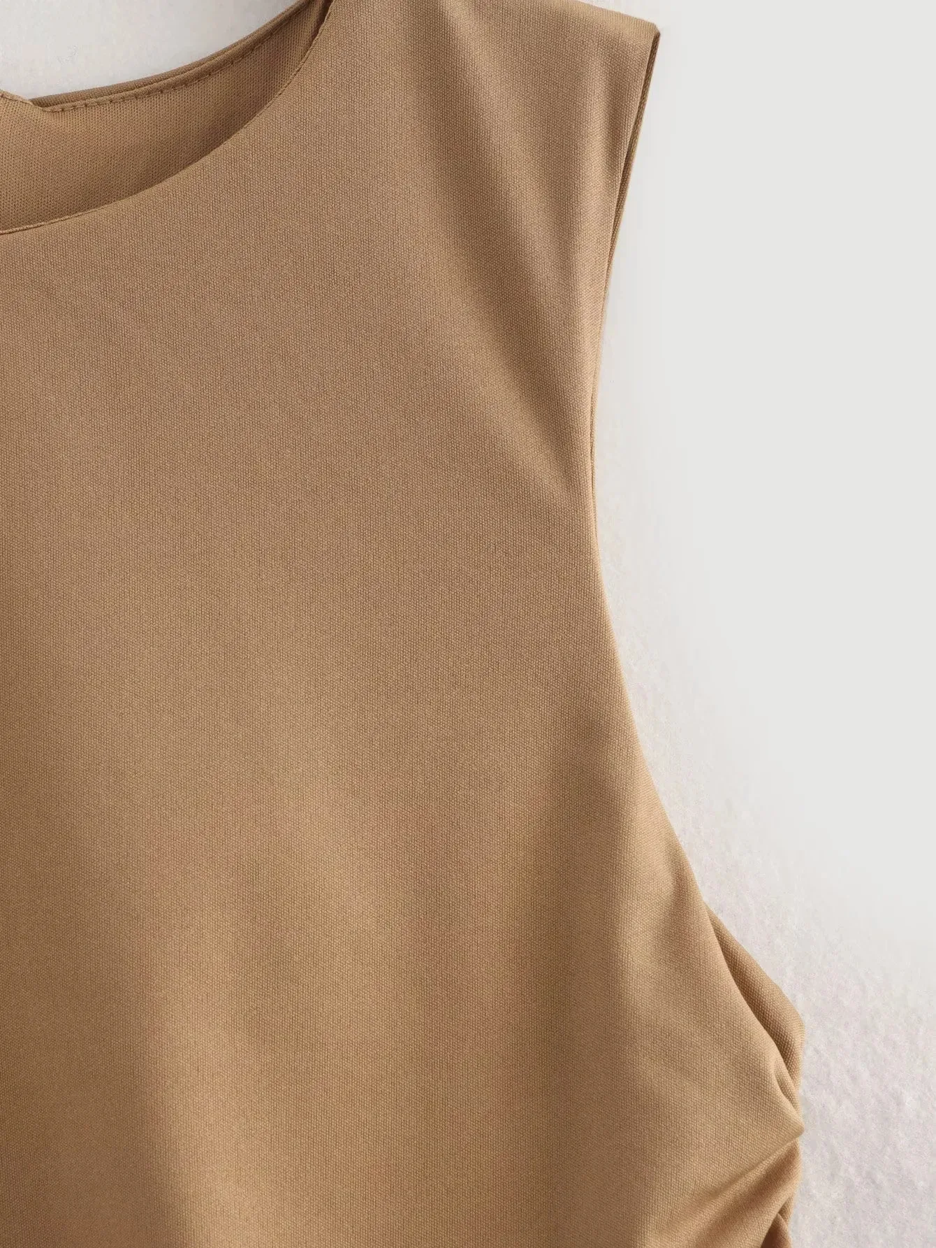 Women's Sheath Dress Elegant Round Neck Sleeveless Solid Color Above Knee Casual Holiday display picture 31