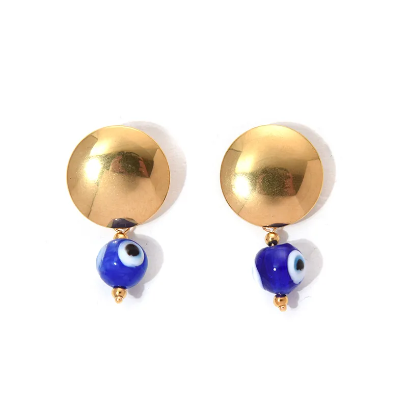 Stainless Steel Gold-Plated Tassel Pendant Earrings display picture 4