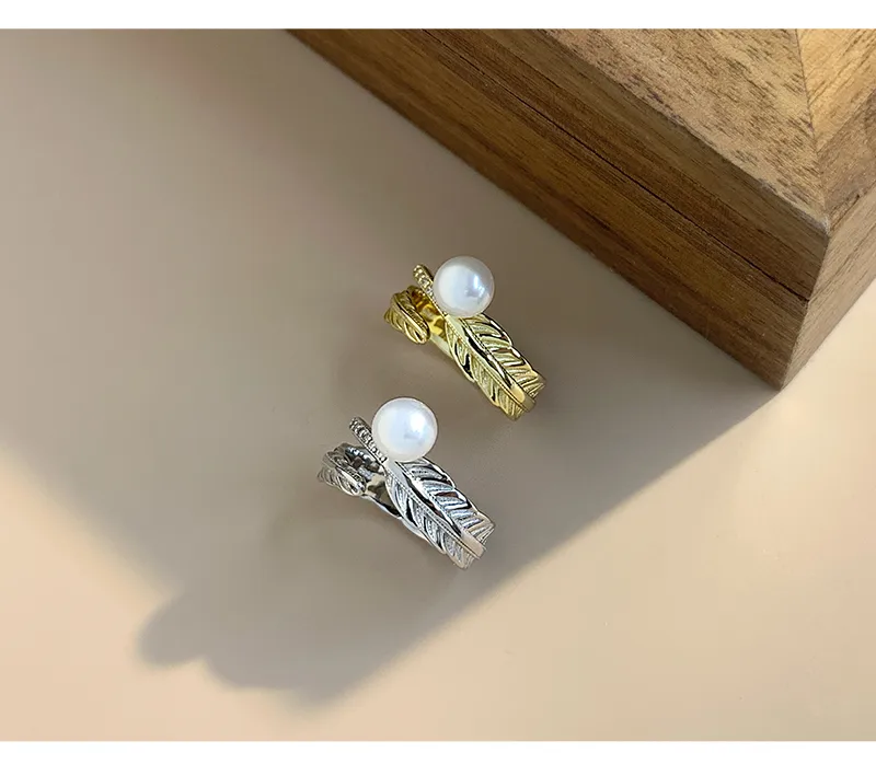 18K Gold Plated White Gold Plated 925 Sterling Silver Zircon Open Rings display picture 5