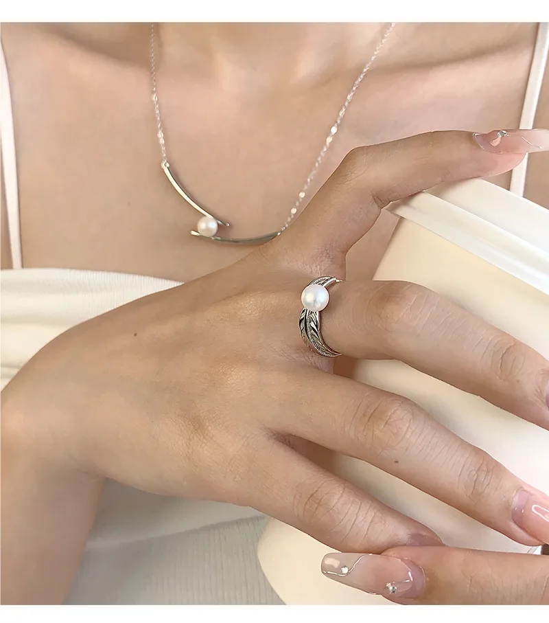 18K Gold Plated White Gold Plated 925 Sterling Silver Zircon Open Rings display picture 6