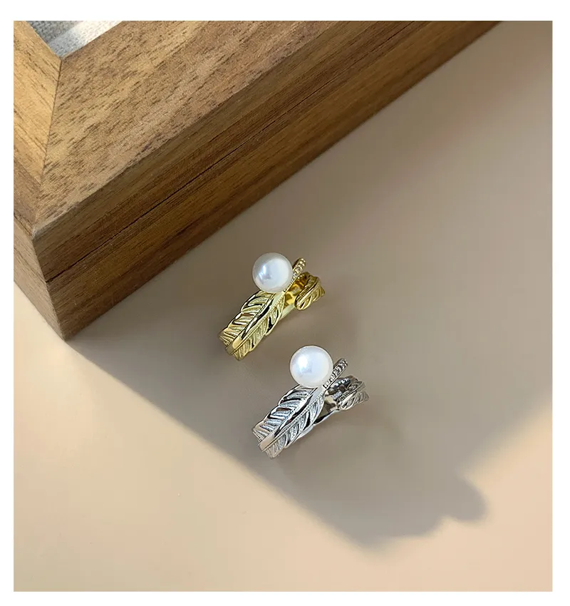 18K Gold Plated White Gold Plated 925 Sterling Silver Zircon Open Rings display picture 9