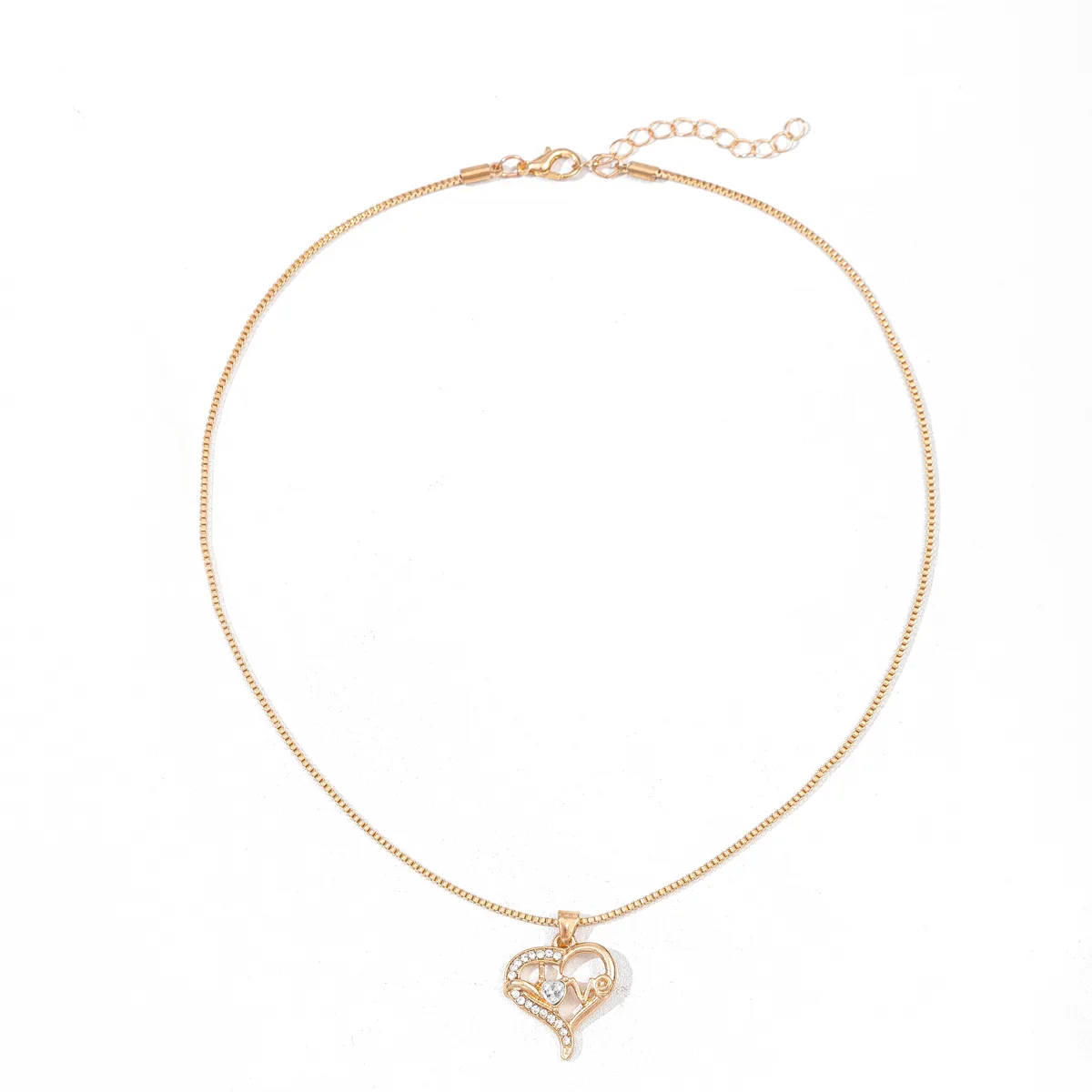 Simple Style Classic Style Streetwear Heart Shape Alloy Wholesale Pendant Necklace display picture 5