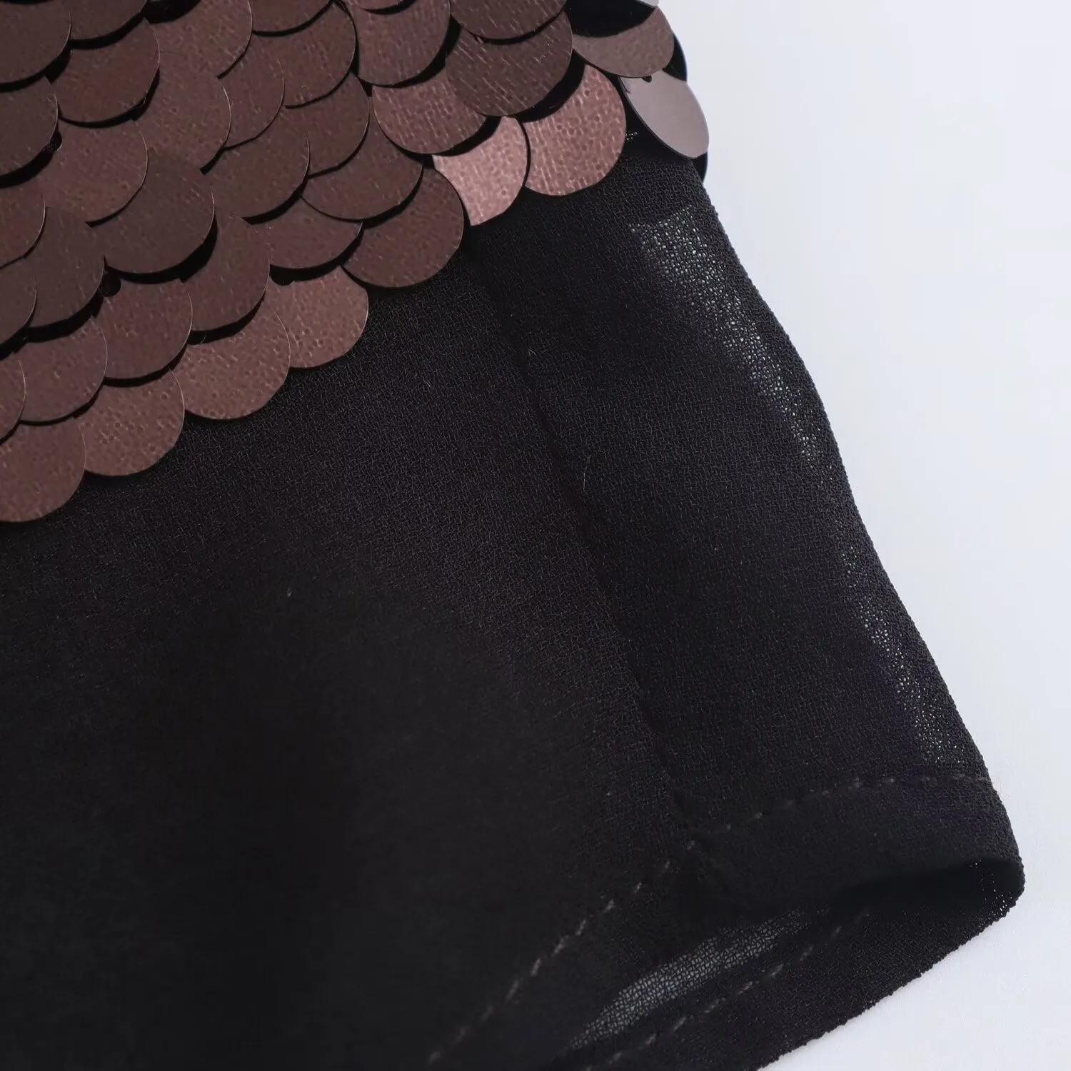 Spring Autumn Streetwear Glittery Solid Color Spandex Polyester Midi Dress Skirts display picture 6