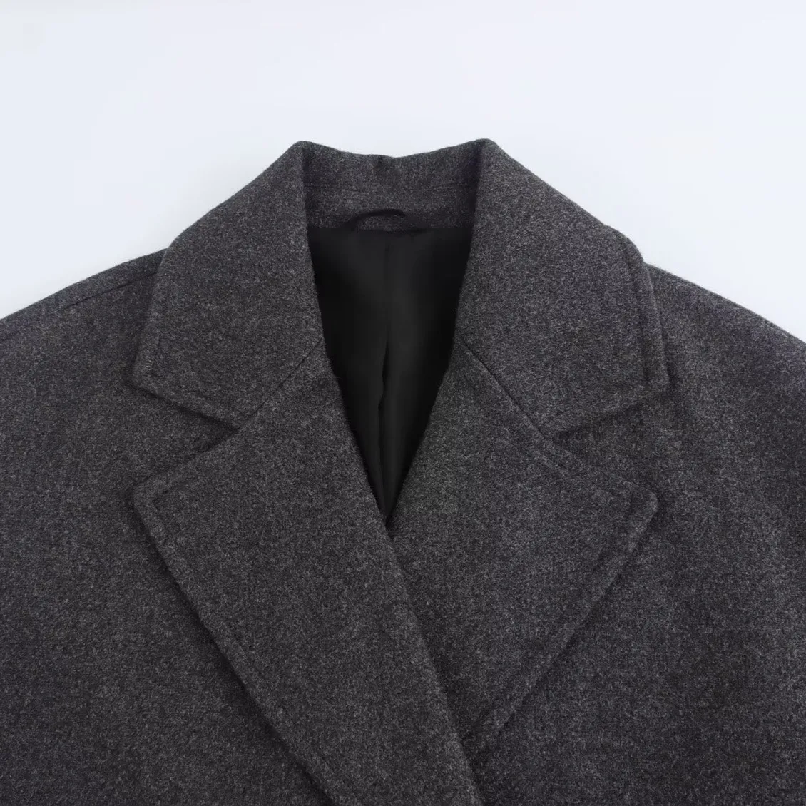 Women's Elegant Streetwear Solid Color Double Breasted Coat Woolen Coat display picture 6