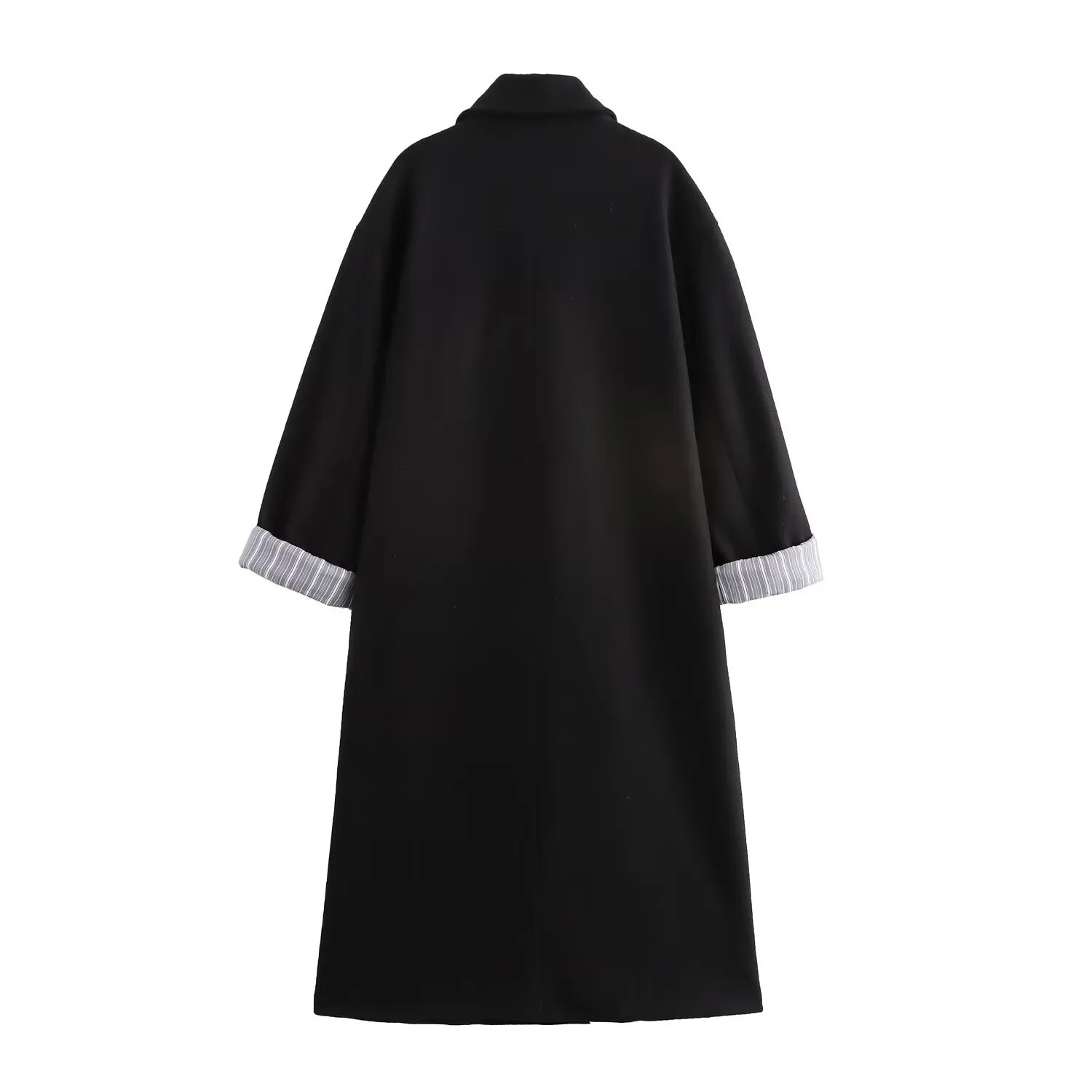 Women's Elegant Streetwear Solid Color Double Breasted Coat Woolen Coat display picture 3