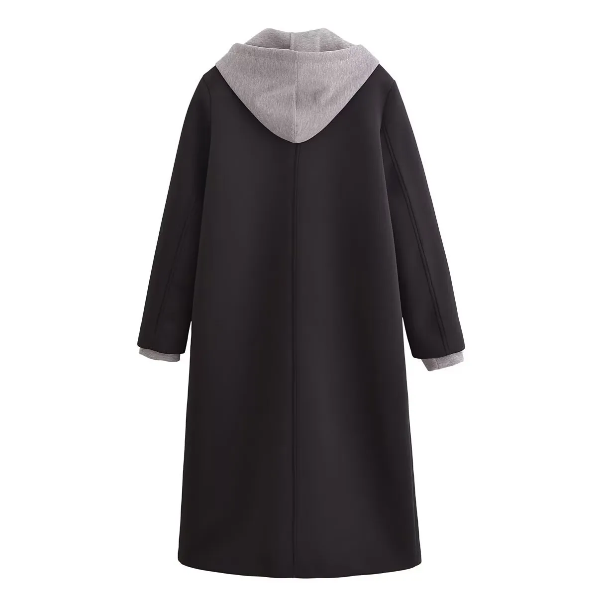 Women's Casual Streetwear Solid Color 2 In 1 Single Breasted Zipper Coat Coat display picture 2