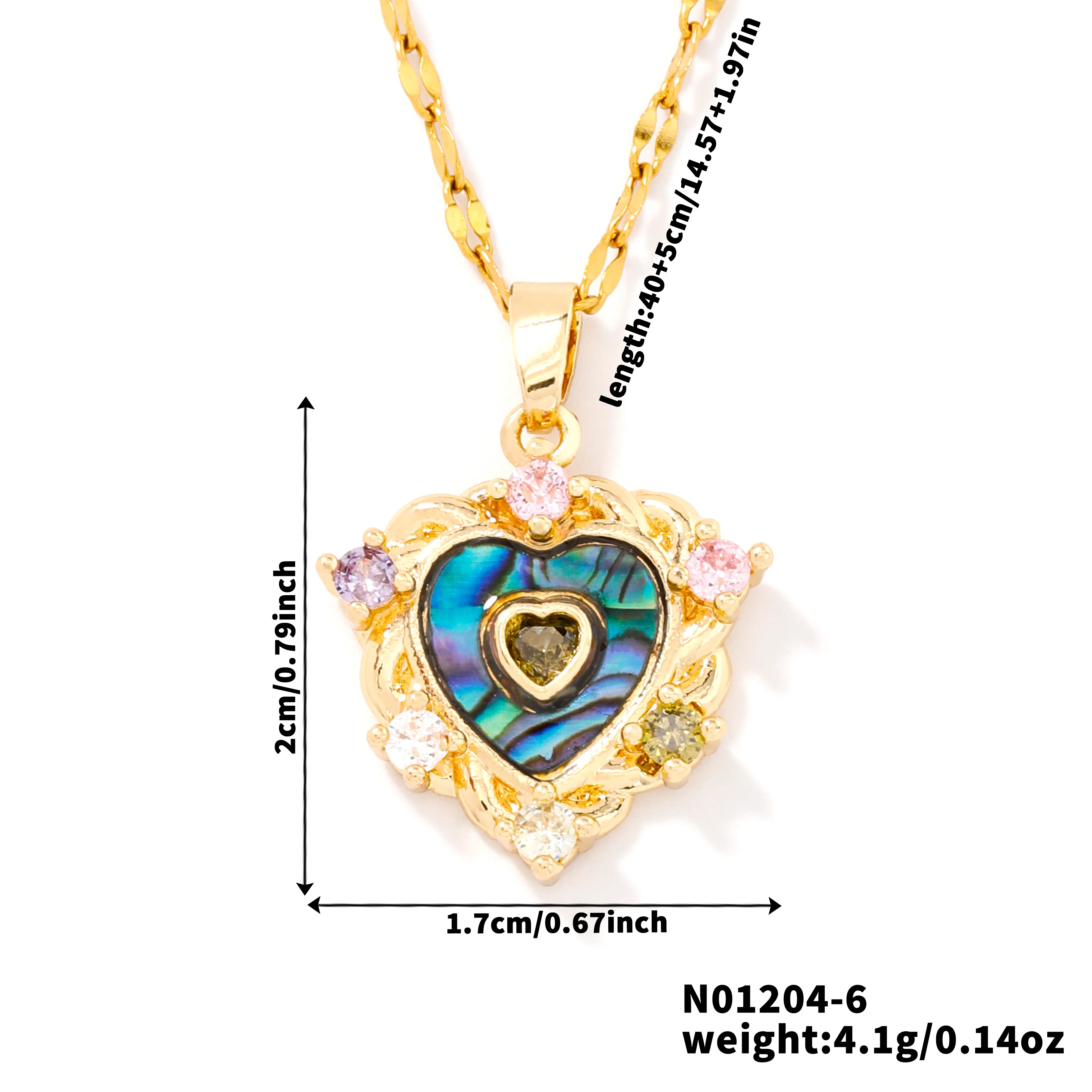 Wholesale Jewelry Elegant Cute Shiny Heart Shape 304 Stainless Steel Copper Zircon K Gold Plated Rhodium Plated Inlay Pendant Necklace display picture 4