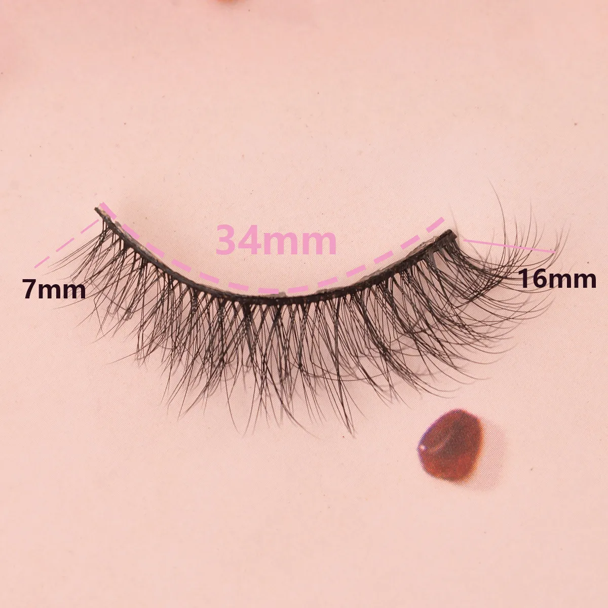 Popular Flat False Eyelashes 7 Pairs Of Eyelashes Eye Tail Lengthened Natural Fluffy Eyelashes  Wholesale display picture 15
