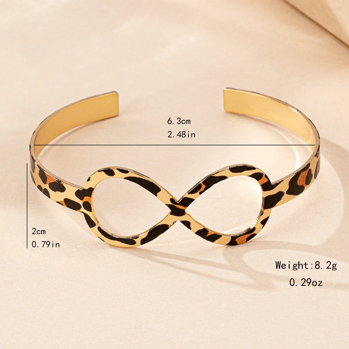 Elegant Retro Leopard Iron Wholesale Bangle display picture 1