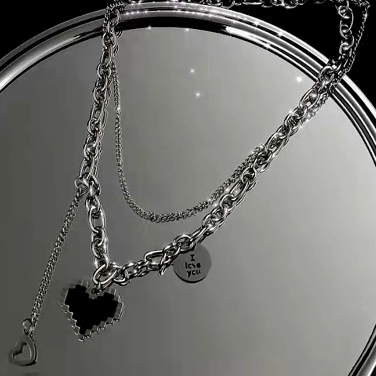 Simple Style Classic Style Chain 304 Stainless Steel Arylic Unisex Pendant Necklace display picture 2