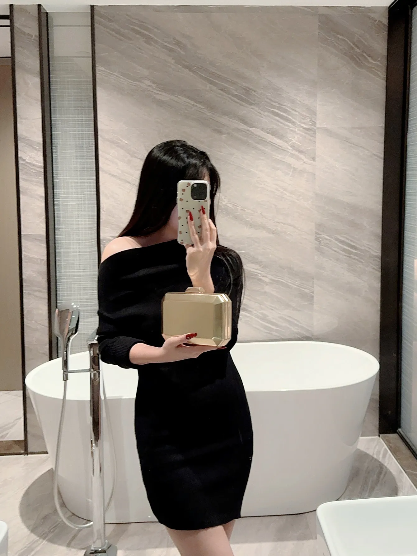 Gold Silver Pu Leather Solid Color Square Evening Bags display picture 7