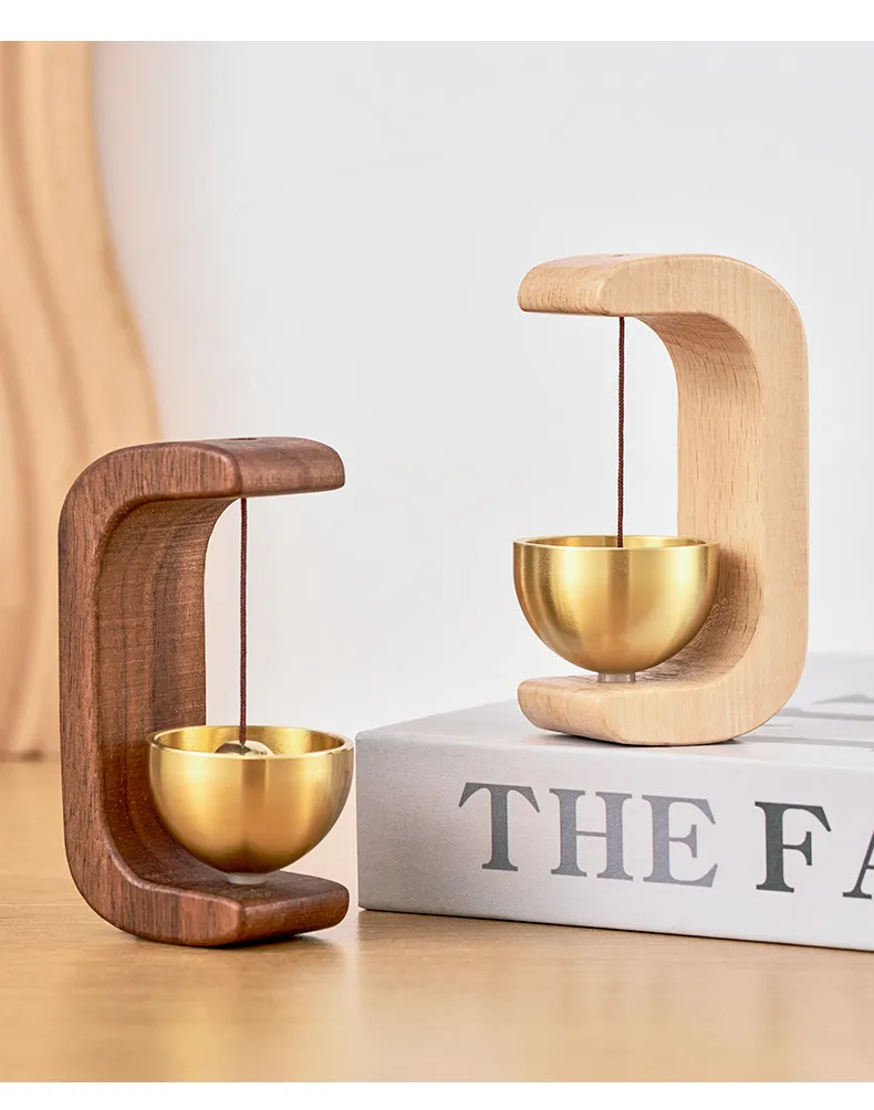 Dopamine Wind Bell Door-attracting Magnetic Wooden Doorbell Shop Door-in-door Reminder Bell New Chinese Decoration display picture 3