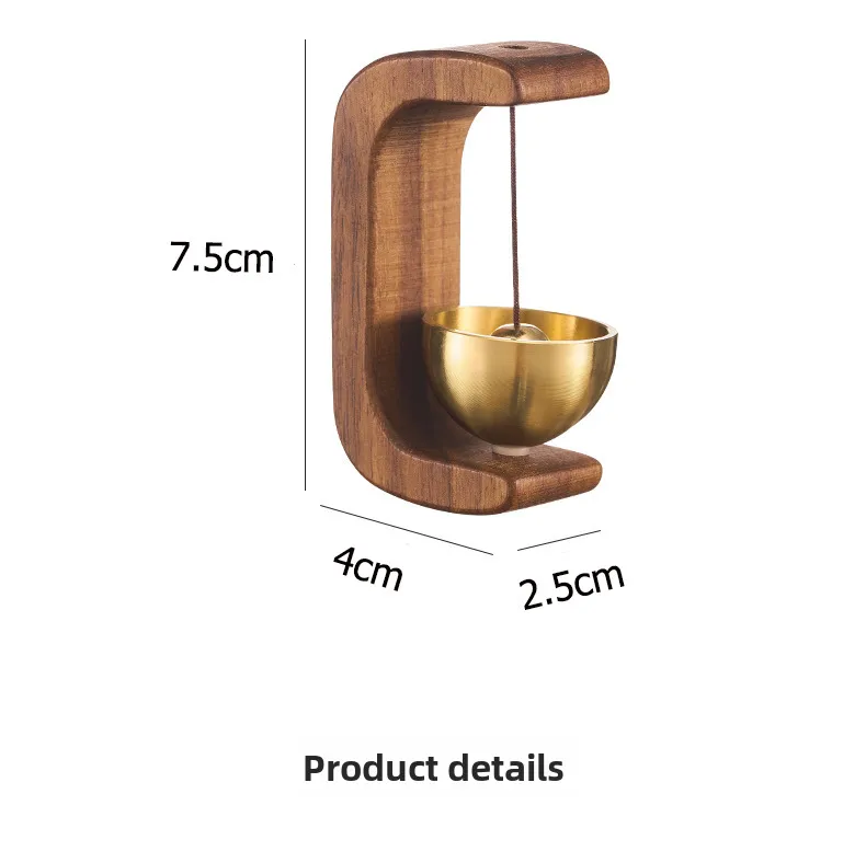 Dopamine Wind Bell Door-attracting Magnetic Wooden Doorbell Shop Door-in-door Reminder Bell New Chinese Decoration display picture 8