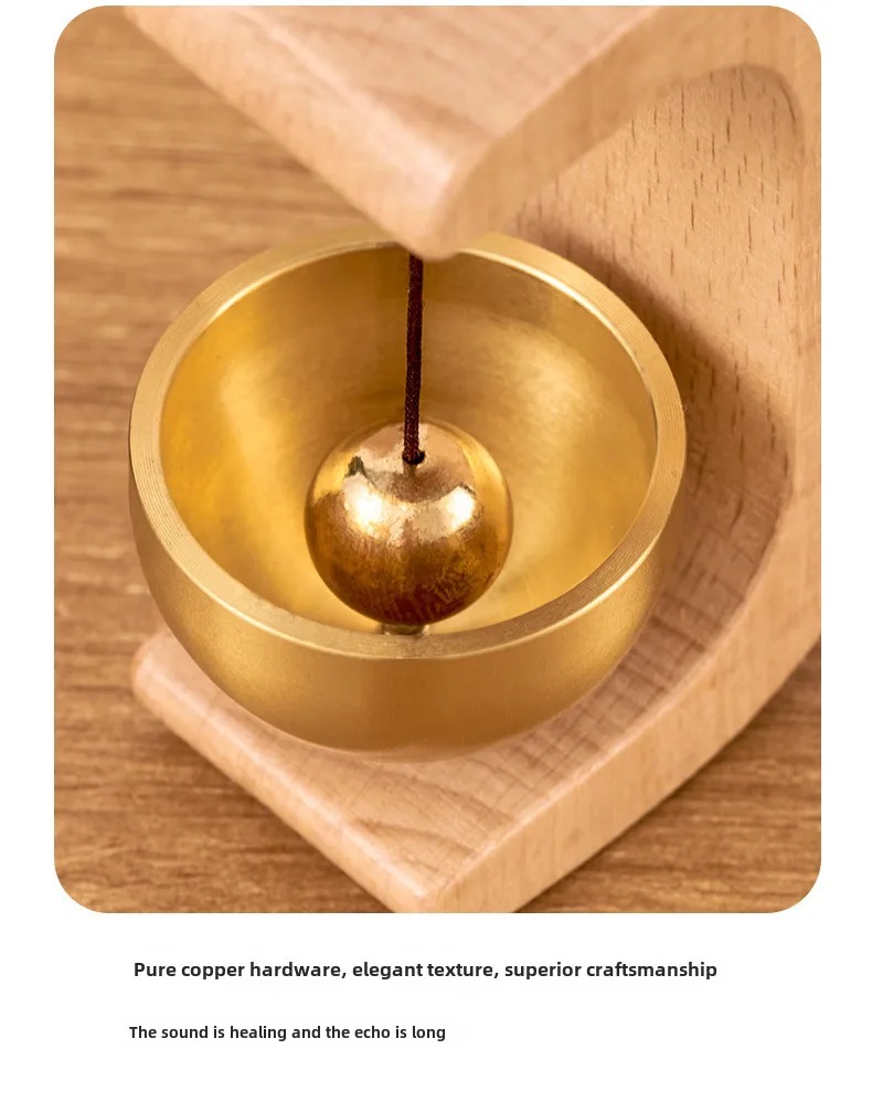 Dopamine Wind Bell Door-attracting Magnetic Wooden Doorbell Shop Door-in-door Reminder Bell New Chinese Decoration display picture 10