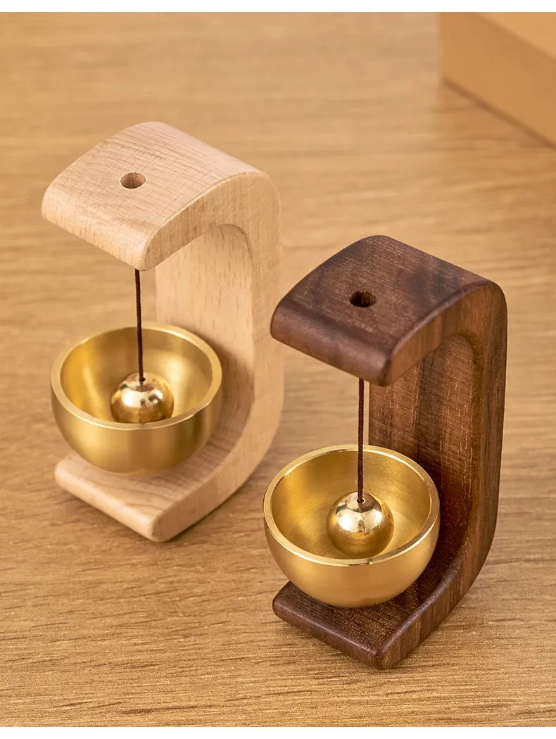 Dopamine Wind Bell Door-attracting Magnetic Wooden Doorbell Shop Door-in-door Reminder Bell New Chinese Decoration display picture 13