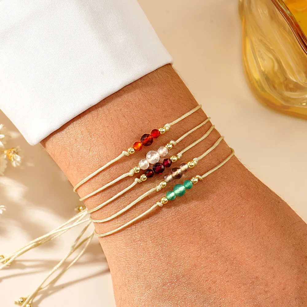 Bohemian Geometric Semi-precious Stone Copper Wholesale Bracelets display picture 2
