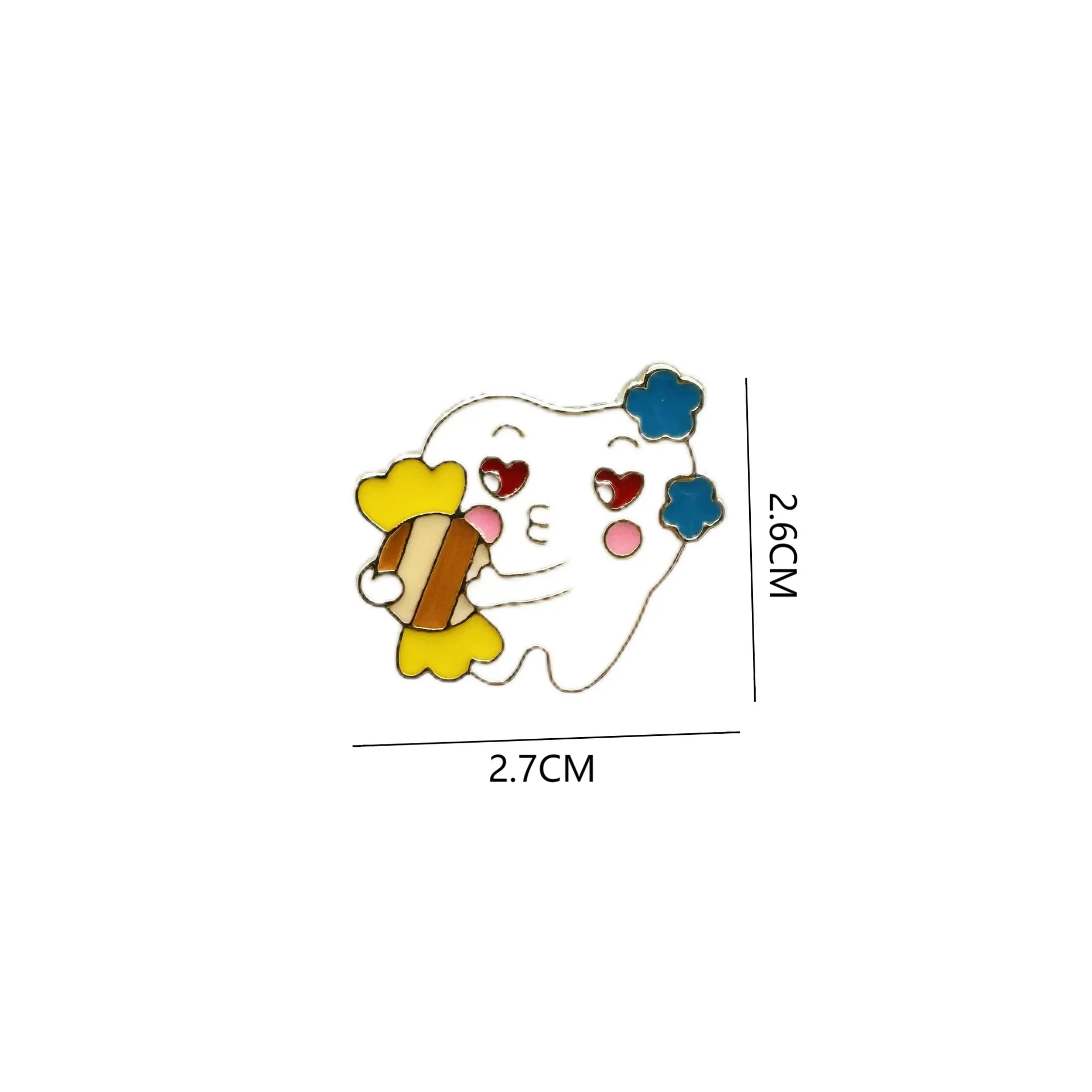 Cartoon Creative New Tooth Brooch Cute Smile Face Tooth Toothbrush Care Tooth Badge Personalized Accessories display picture 2