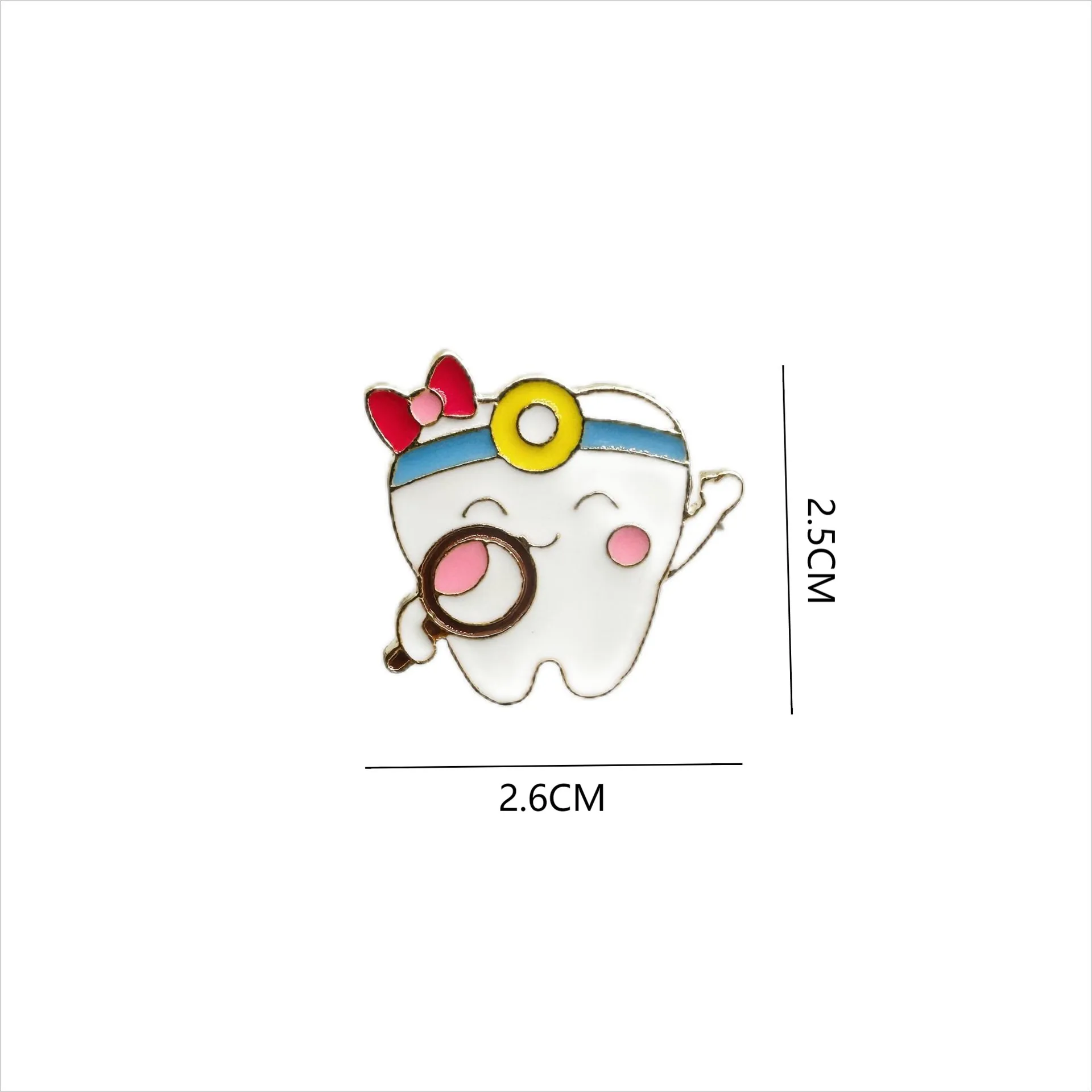 Cartoon Creative New Tooth Brooch Cute Smile Face Tooth Toothbrush Care Tooth Badge Personalized Accessories display picture 3