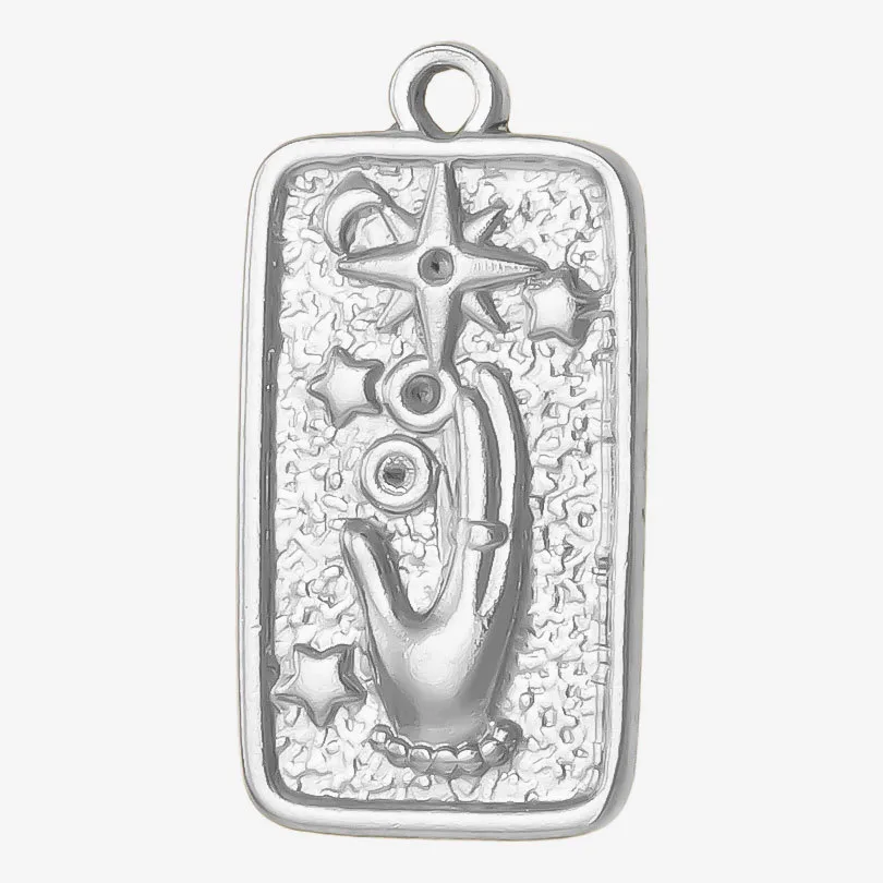 1 Piece 304 Stainless Steel 18K Gold Plated Geometric Pendant display picture 11