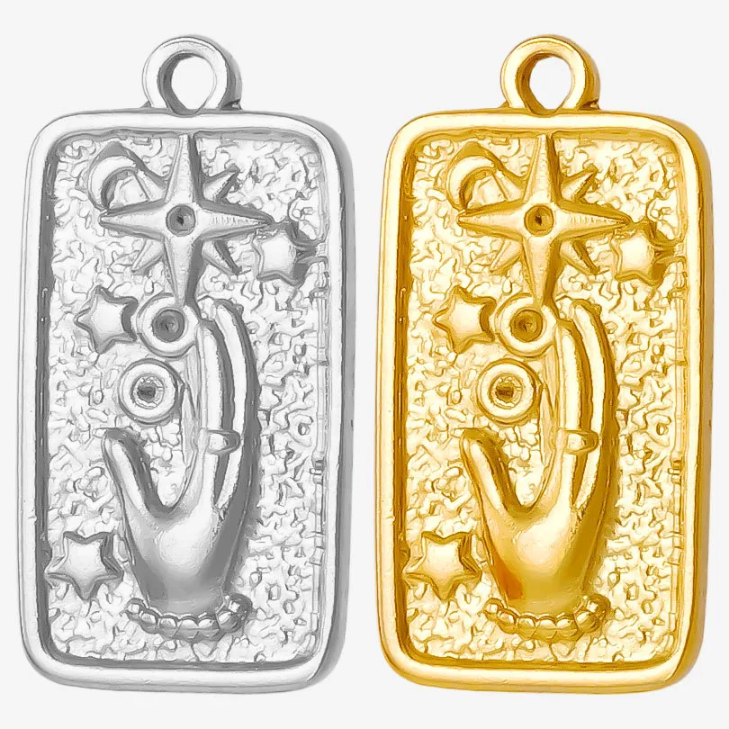 1 Piece 304 Stainless Steel 18K Gold Plated Geometric Pendant display picture 1