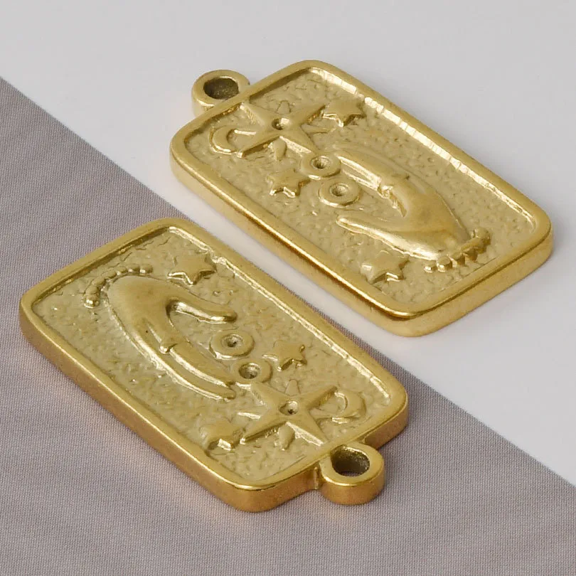 1 Piece 304 Stainless Steel 18K Gold Plated Geometric Pendant display picture 5