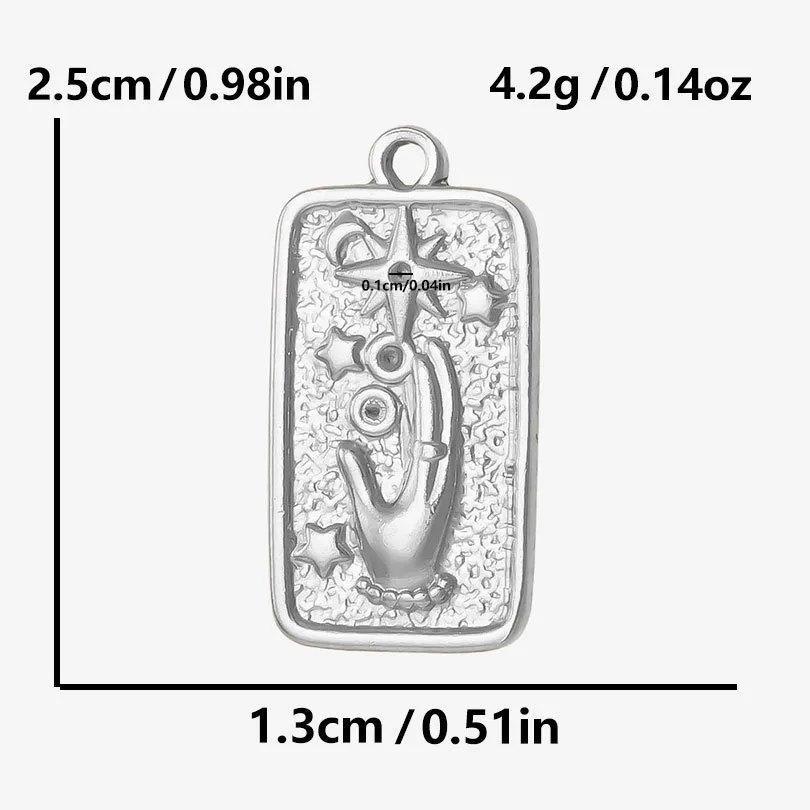 1 Piece 304 Stainless Steel 18K Gold Plated Geometric Pendant display picture 12