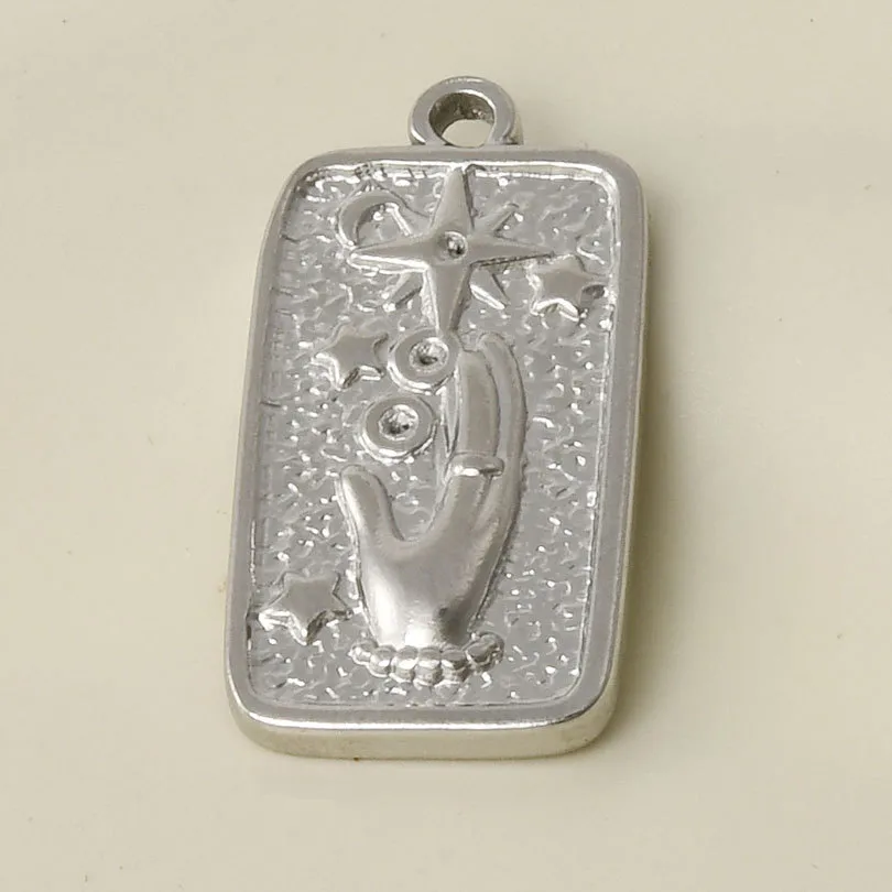 1 Piece 304 Stainless Steel 18K Gold Plated Geometric Pendant display picture 13