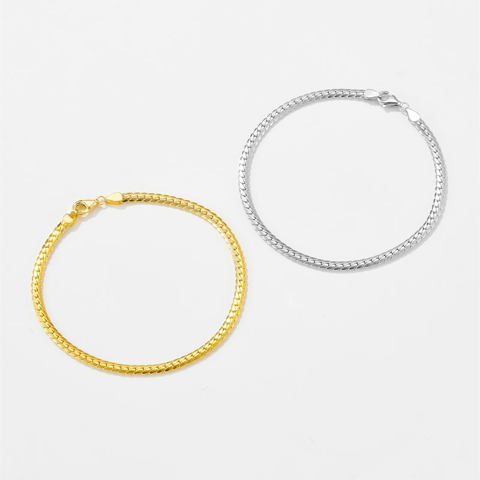 925 Sterling Silver Bracelets Elegant Simple Style Classic Style display picture 1
