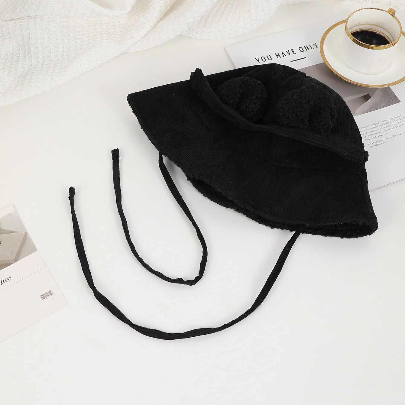 Unisex Casual Cute Simple Style Solid Color Wide Eaves Bucket Hat display picture 4