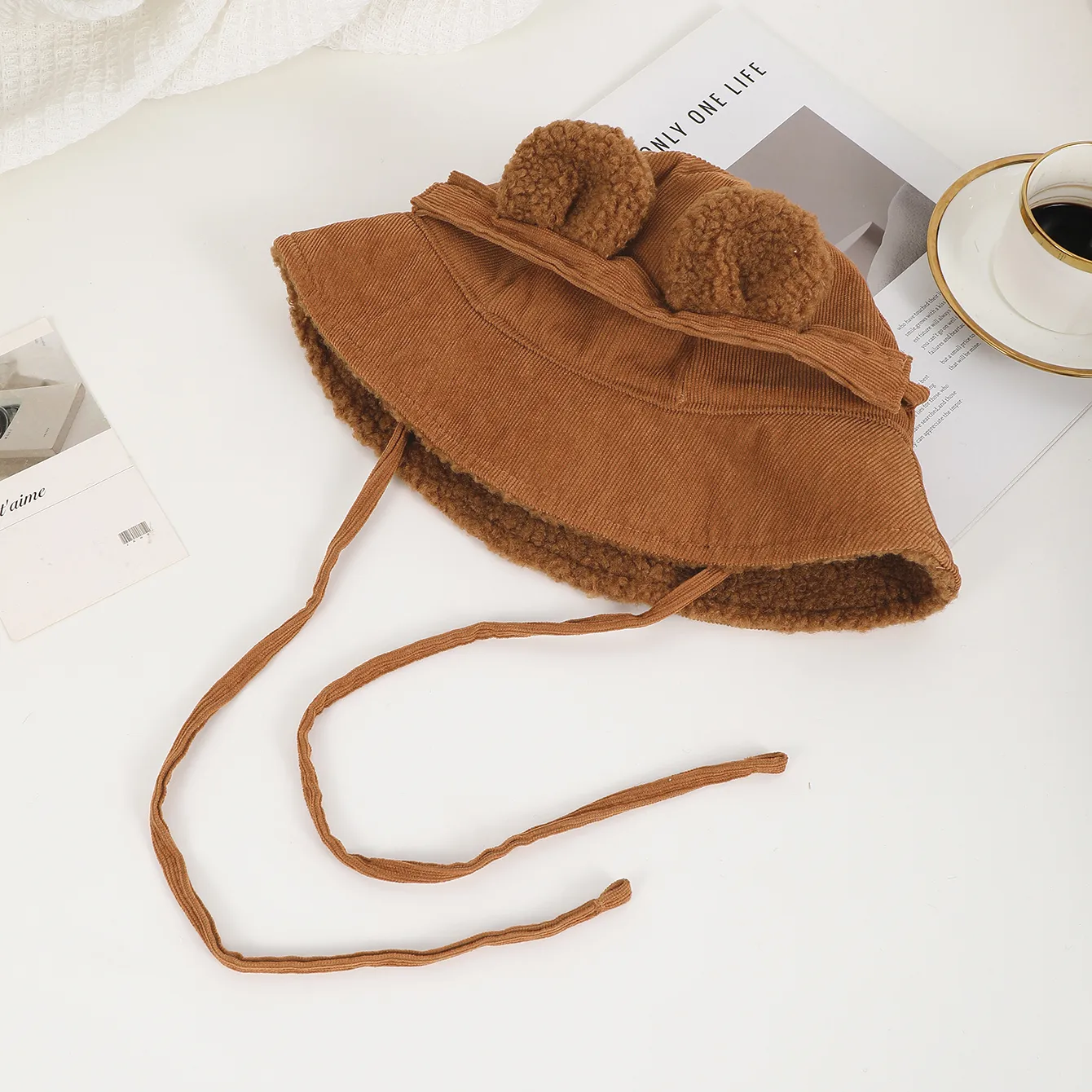 Unisex Casual Cute Simple Style Solid Color Wide Eaves Bucket Hat display picture 8