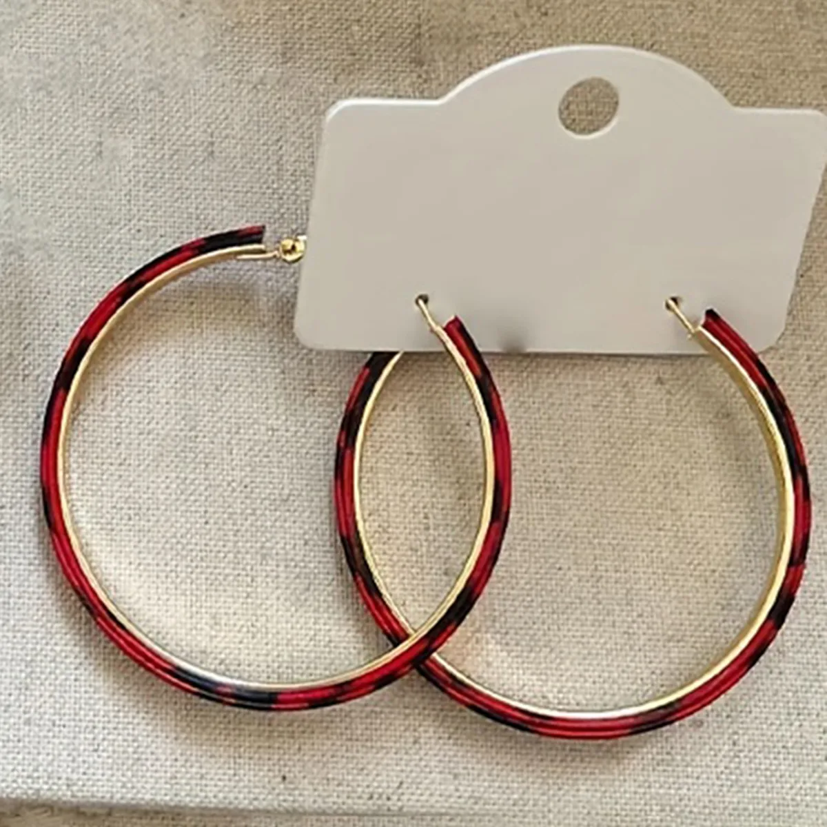 1 Pair Vintage Style Simple Style Leopard Pu Leather Iron Earrings display picture 6