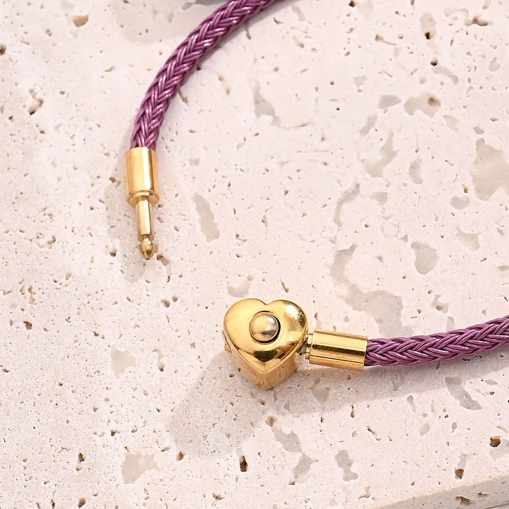 Casual Simple Style Classic Style Simple Solid Color 304 Stainless Steel Wire Rope 18K Gold Plated Bracelets In Bulk display picture 2