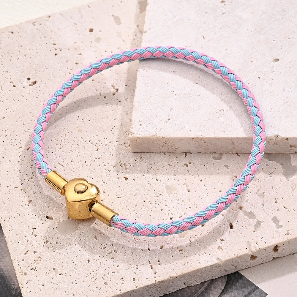 Casual Simple Style Classic Style Simple Solid Color 304 Stainless Steel Wire Rope 18K Gold Plated Bracelets In Bulk display picture 6
