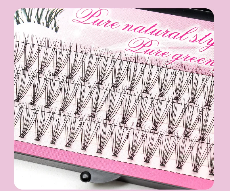 0.1 Natural Single Cluster Feather Chicken Claw Hair Dense Hot Melt Grafting Segmented 10p Simulation False Eyelashes display picture 4