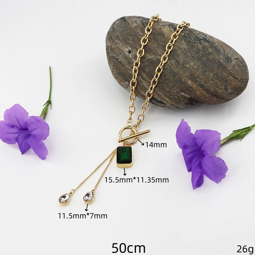 Wholesale Jewelry Vintage Style Simple Style Classic Style Heart Shape Eye 304 Stainless Steel Zircon Gold Plated Inlay Pendant Necklace display picture 1