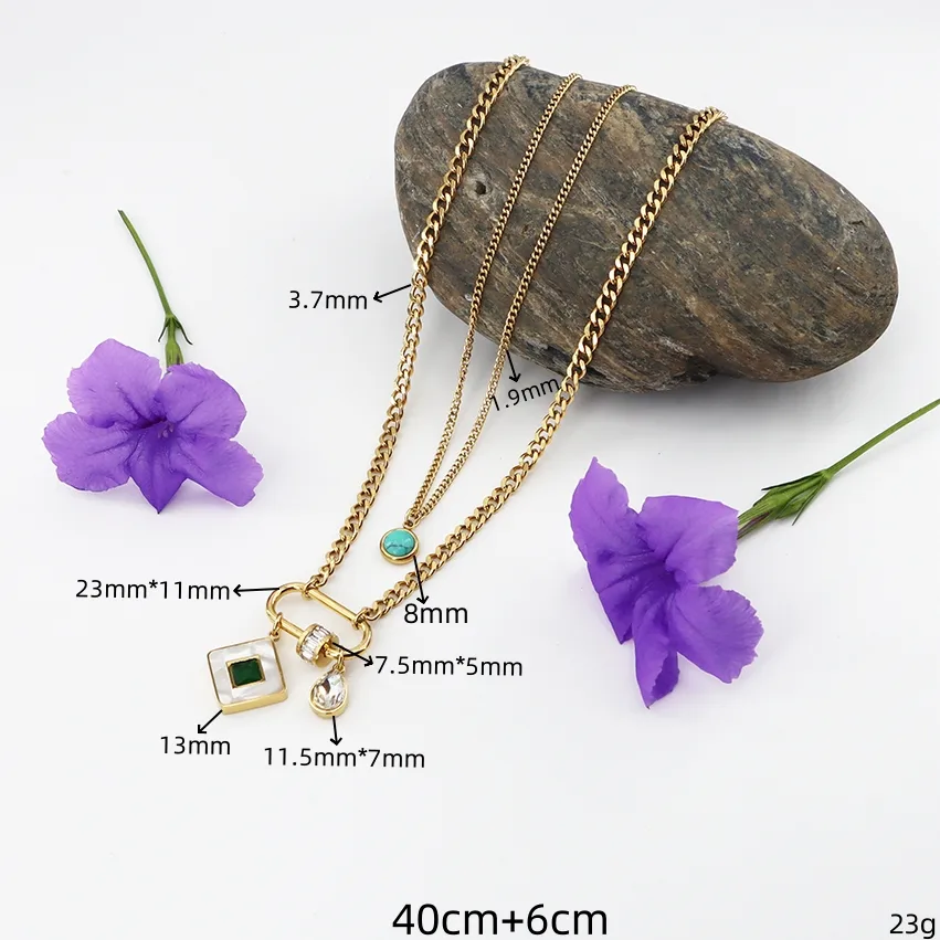 Wholesale Jewelry Vintage Style Simple Style Classic Style Heart Shape Eye 304 Stainless Steel Zircon Gold Plated Inlay Pendant Necklace display picture 3