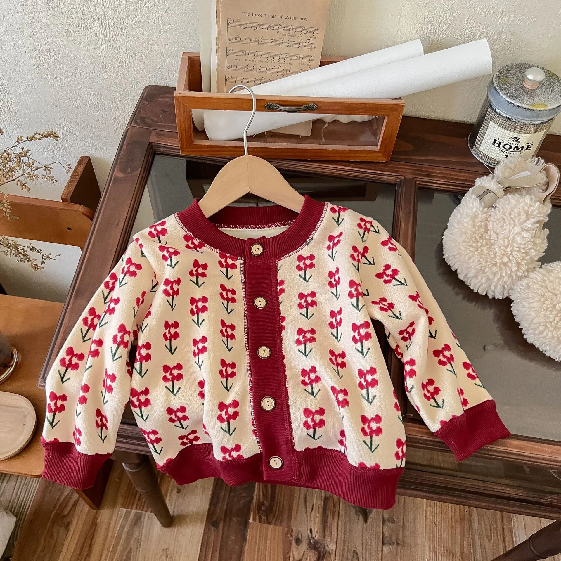 Autumn And Winter New Children's  Knitted Coat Boys And Girls Baby Warm Cardigan Thickened Outer Coat display picture 11