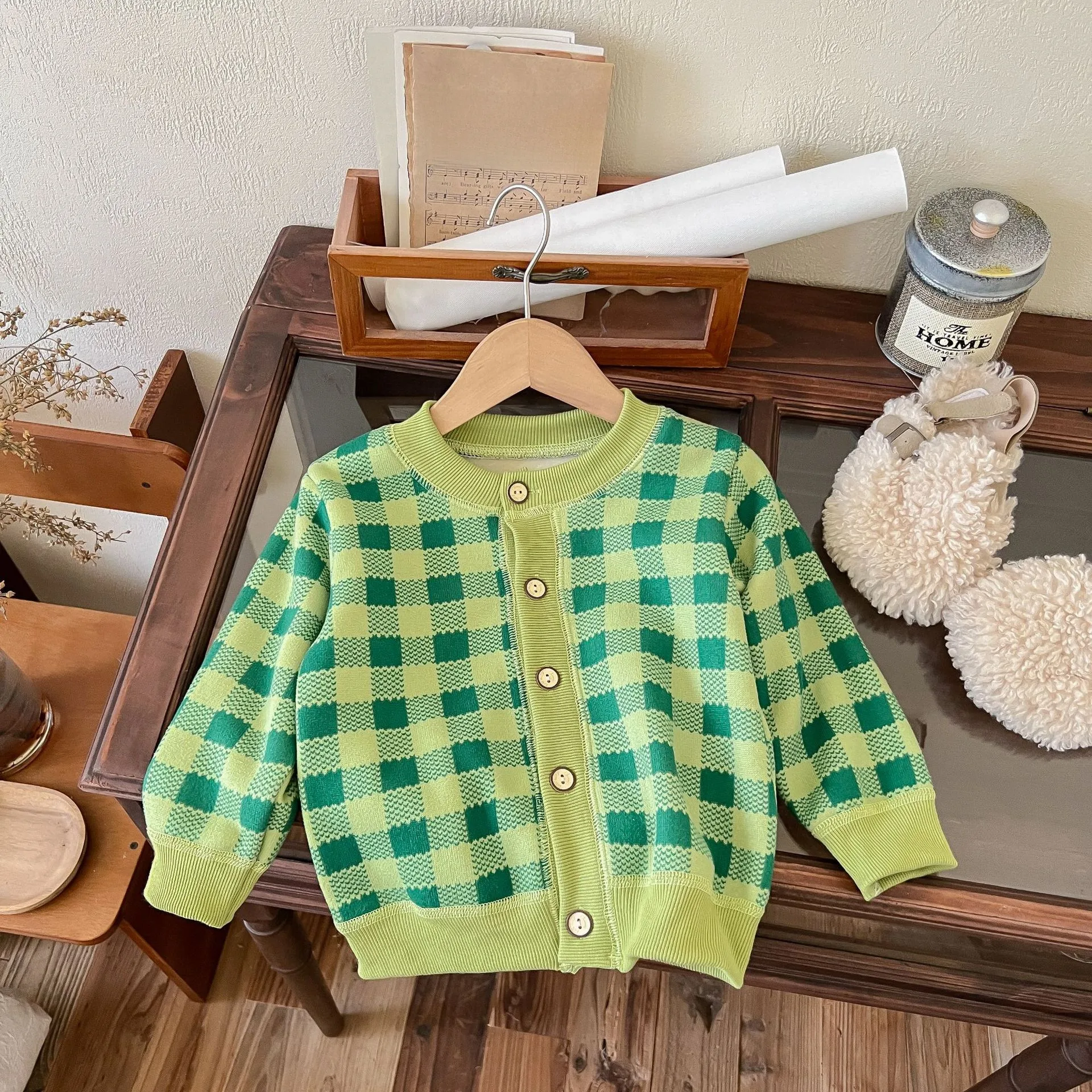 Autumn And Winter New Children's  Knitted Coat Boys And Girls Baby Warm Cardigan Thickened Outer Coat display picture 14