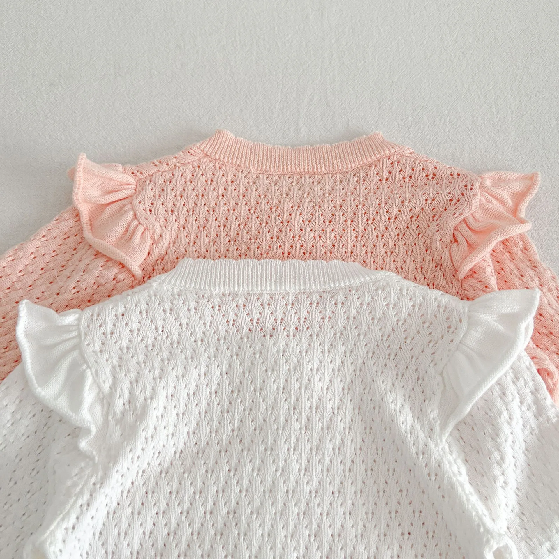Girls' Cardigan Sweater Coat Baby Girls' Knitted Sunscreen Air-conditioning Shirt Spring And Autumn Breathable Western Style Lace Coat display picture 10