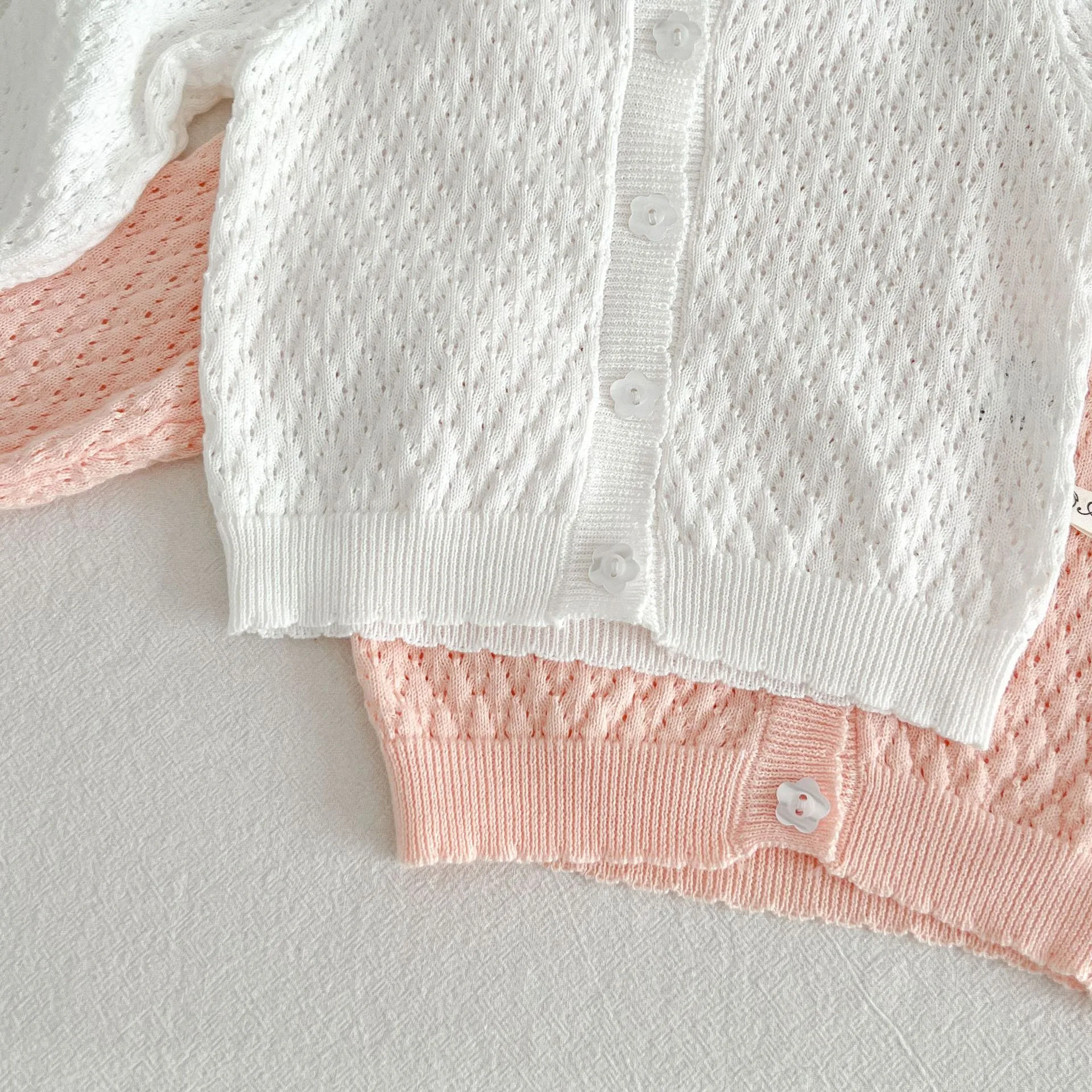 Girls' Cardigan Sweater Coat Baby Girls' Knitted Sunscreen Air-conditioning Shirt Spring And Autumn Breathable Western Style Lace Coat display picture 12