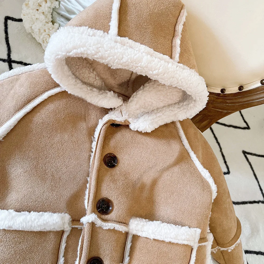 Korean Style Men's And Women's Winter New Coat Retro Fashionable Suede Thick Lamb Wool Thick Warm Coat display picture 5