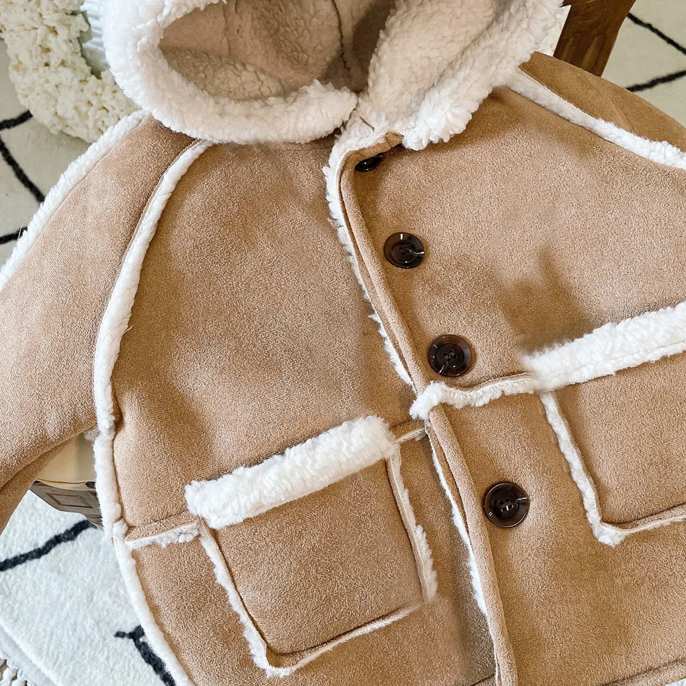 Korean Style Men's And Women's Winter New Coat Retro Fashionable Suede Thick Lamb Wool Thick Warm Coat display picture 4