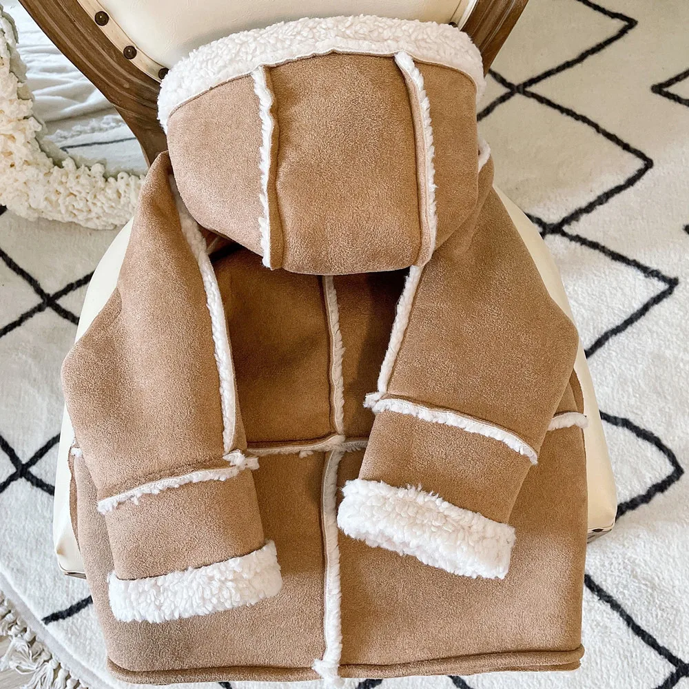 Korean Style Men's And Women's Winter New Coat Retro Fashionable Suede Thick Lamb Wool Thick Warm Coat display picture 6