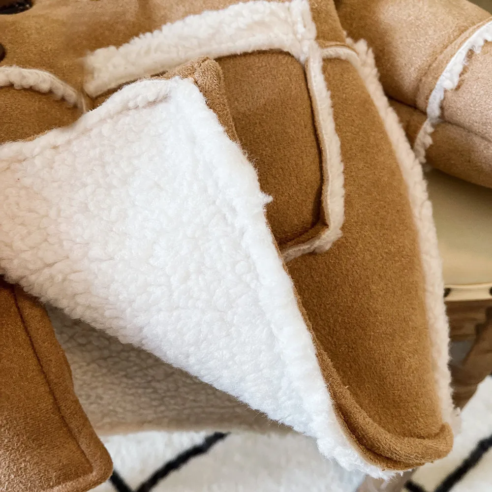 Korean Style Men's And Women's Winter New Coat Retro Fashionable Suede Thick Lamb Wool Thick Warm Coat display picture 7