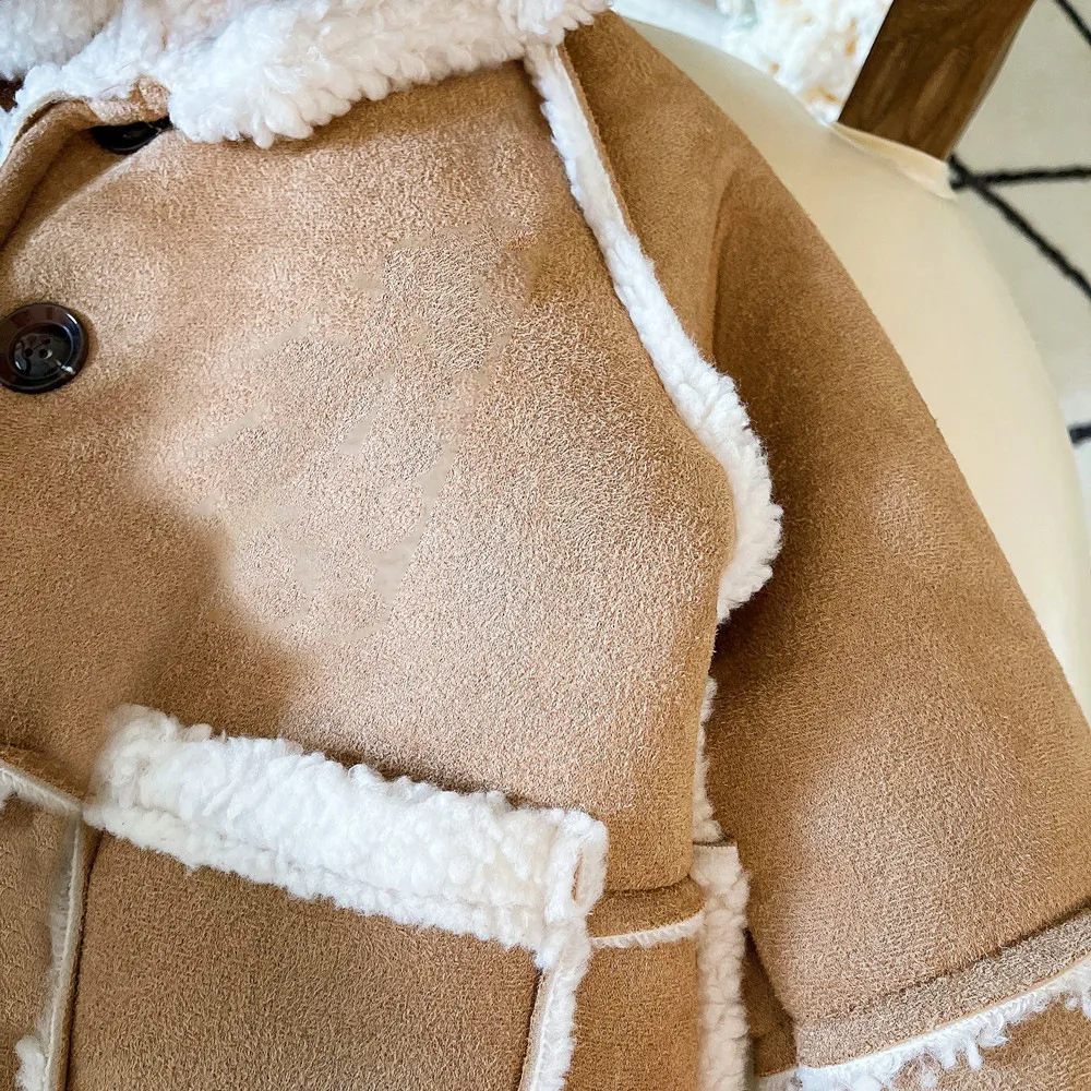 Korean Style Men's And Women's Winter New Coat Retro Fashionable Suede Thick Lamb Wool Thick Warm Coat display picture 8
