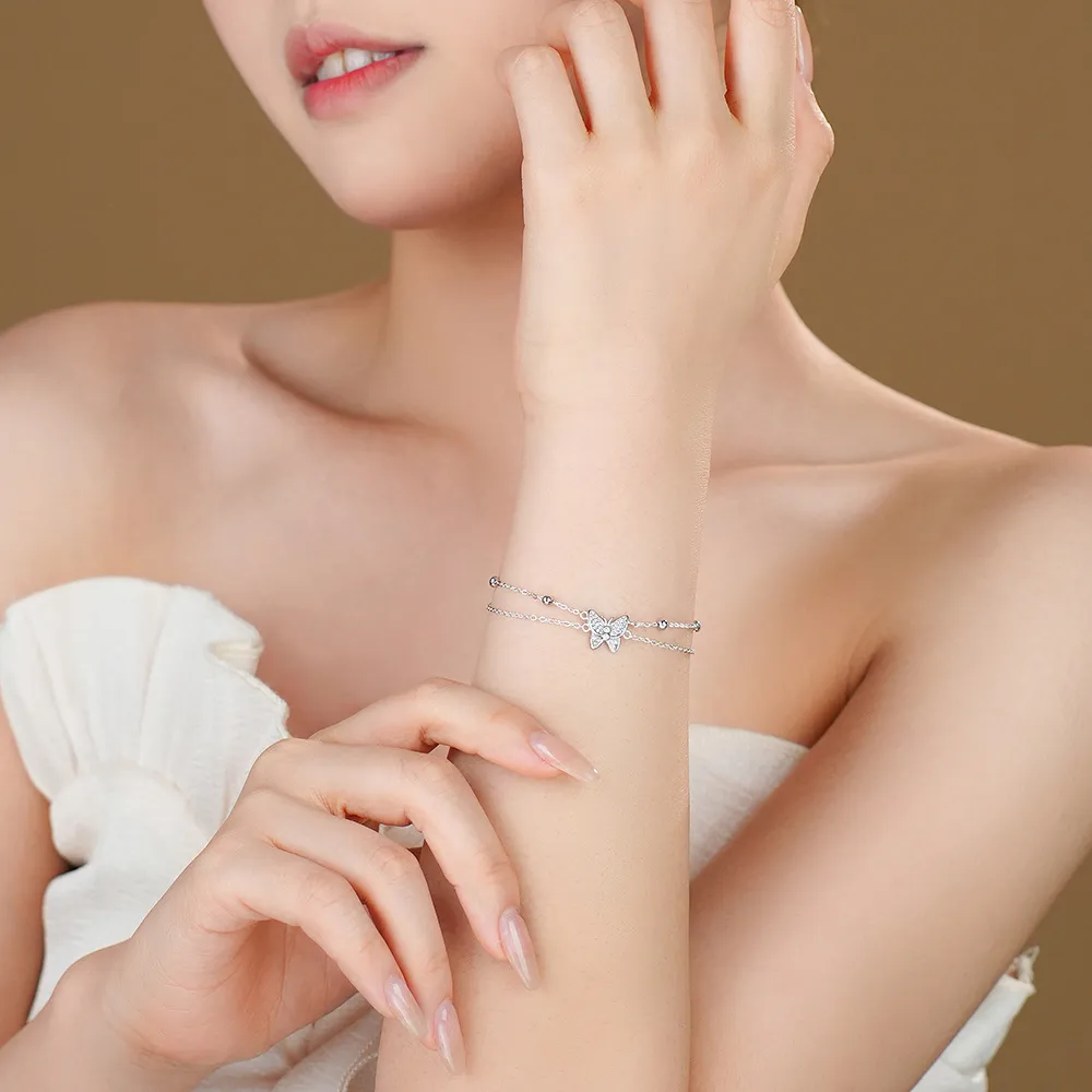 Sterling Silver Casual Elegant Glam Bracelets display picture 2