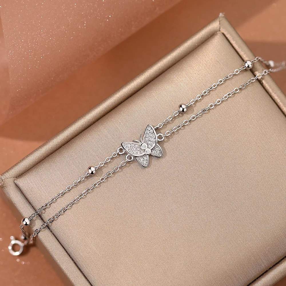 Sterling Silver Casual Elegant Glam Bracelets display picture 3