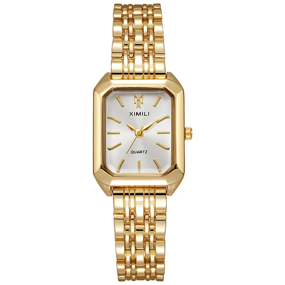 Fashion  New Stainless Steel Women's Business Casual Quartz Watch Light Luxury Women's Stainless Steel Student Watch display picture 2